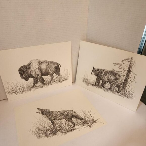 Vint.WESTERN WILDLIFE PORTFOLIO 12 WESTERN WILDLIFE PRINTS B JAMES JOKERST 1983 - Picture 6 of 8